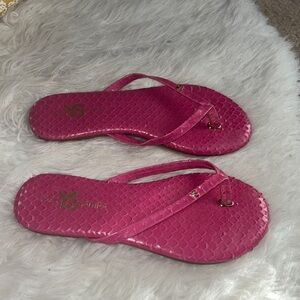 Yosi Samra pink flip flops